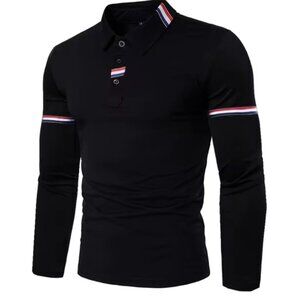 Men's New Fashion Long Sleeve POLO Shirts